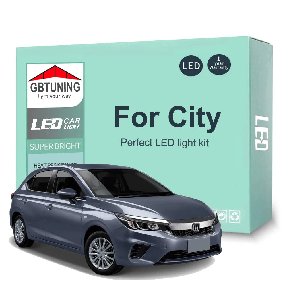 LED Interior Light Kit for Honda City Sedan Hatchback 2014-2019 - Canbus Dome Map Door Trunk Bulbs | AUTOKITSHOP