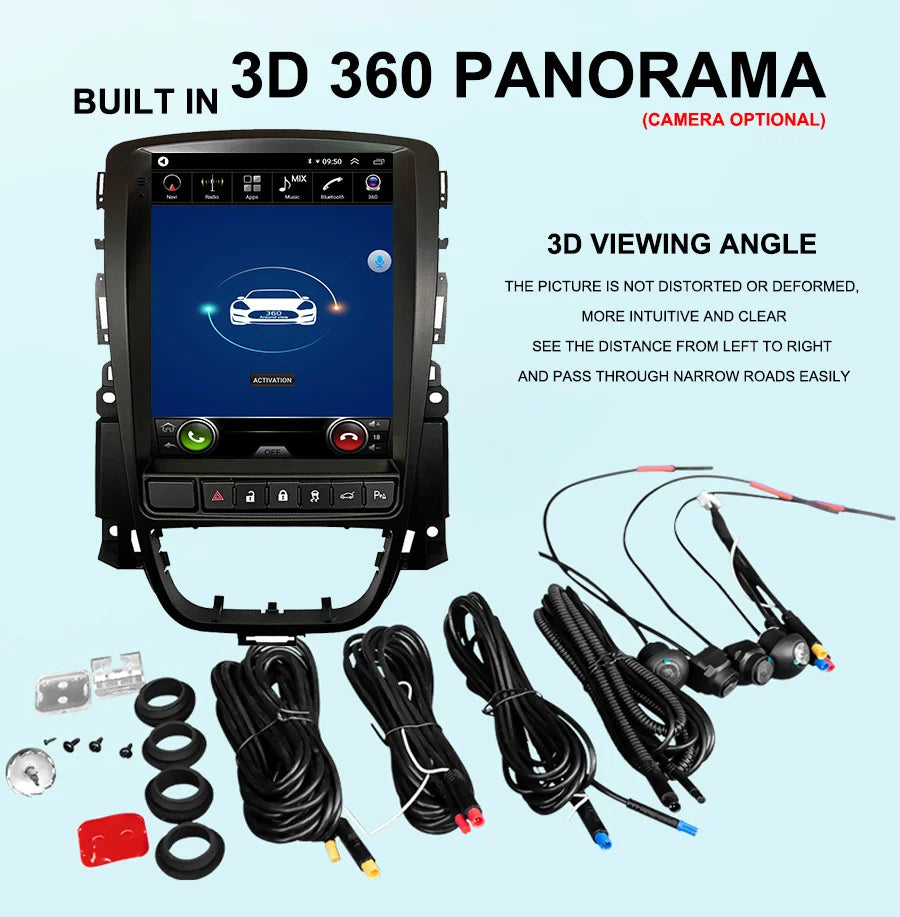 Android 14 Car Radio For Opel Astra J Vauxhall Buick Verano 2009-2015 Tesla Screen Multime