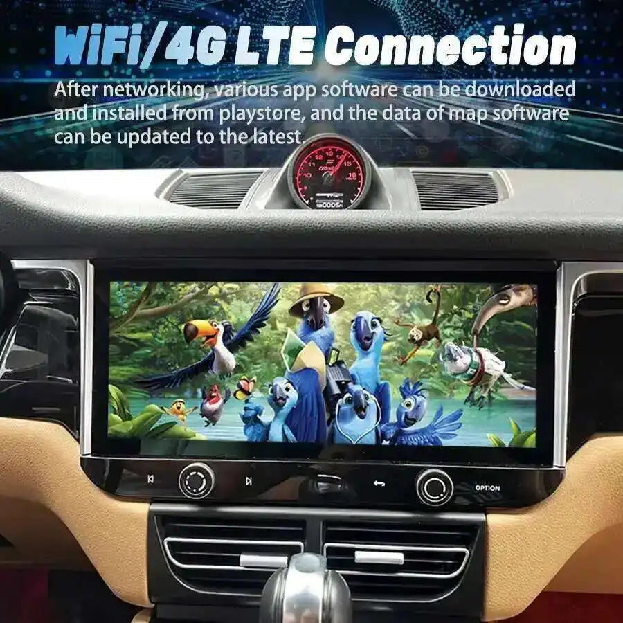 12.3inch Android Carplay Car Radio For Porsche Macan 2016 Touch Screen Stereo Multimedia A