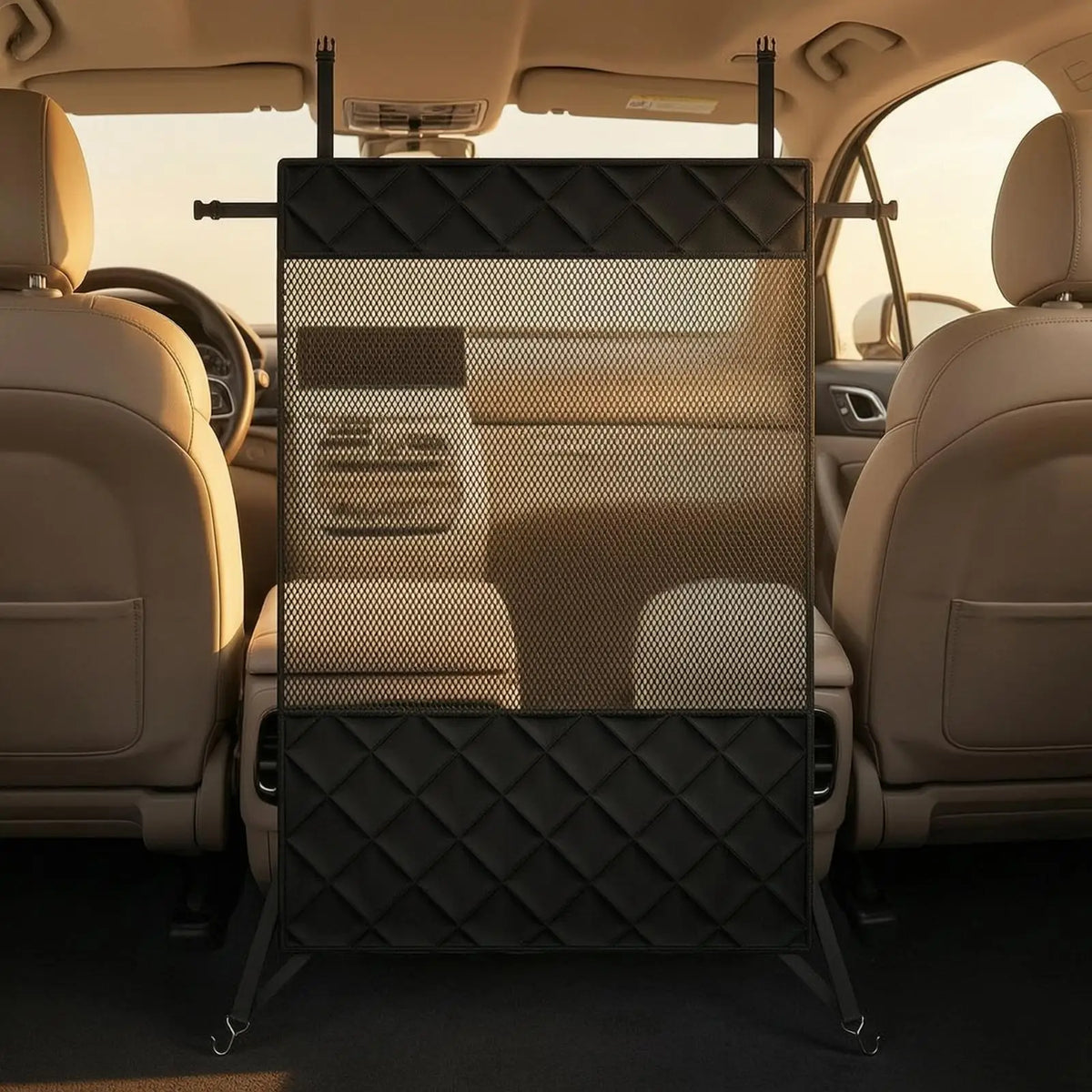 Car Pet Isolation Net Tool-Tool-Optional Divider Sturdy for Road Trips - Automotive LED Light