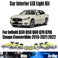 LED Interior Light Kit for Infiniti Q30 Q50 Q60 Q70 Q70L Coupe Convertible 2013- 2021 - Canbus Dome Map Door Trunk Bu...