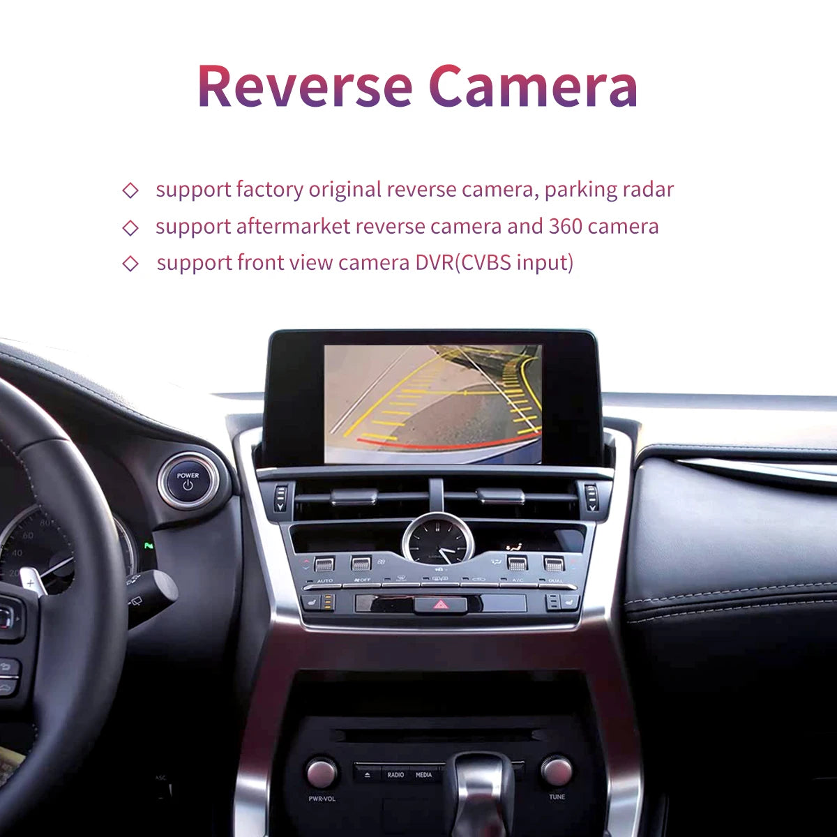 Wireless CarPlay Android Auto for Lexus NX-300 RX IS ES GS RC CT LS LX-570 2014-2019 with