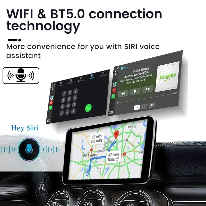 MINI Ai Box for Wireless CarPlay Android Auto Netflix YouTube for Maserati Ghibli Levante  | AUTOKITSHOP