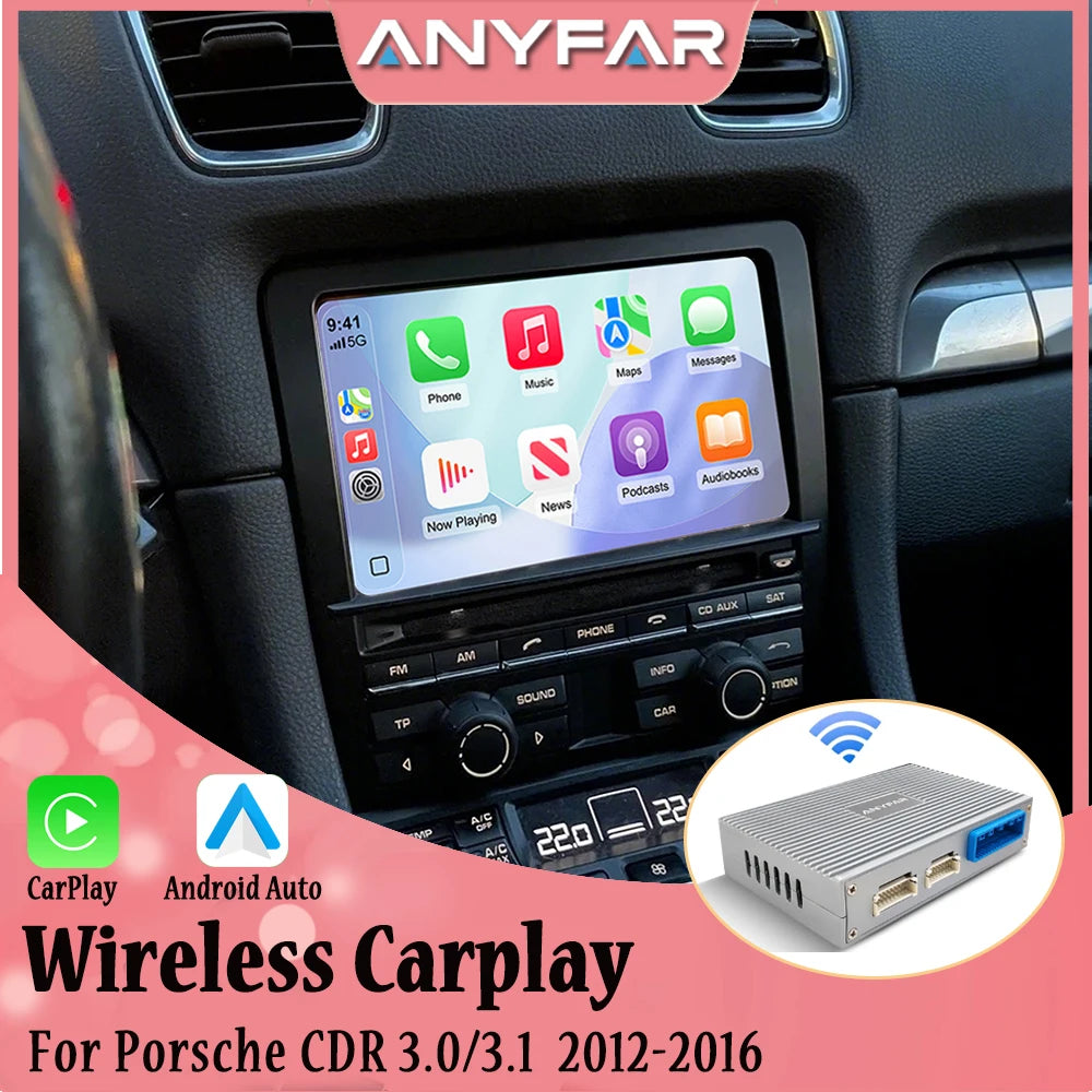 Wireless Carplay Android auto For Porsche CDR 3.0 3.1 Panamera Cayenne Cayman Macan Boxste