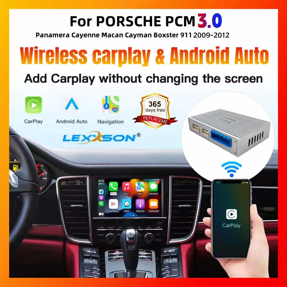 Wireless Carplay Android auto Module For Porsche PCM3.0 Panamera Cayenne Cayman Boxster 91 | AUTOKITSHOP