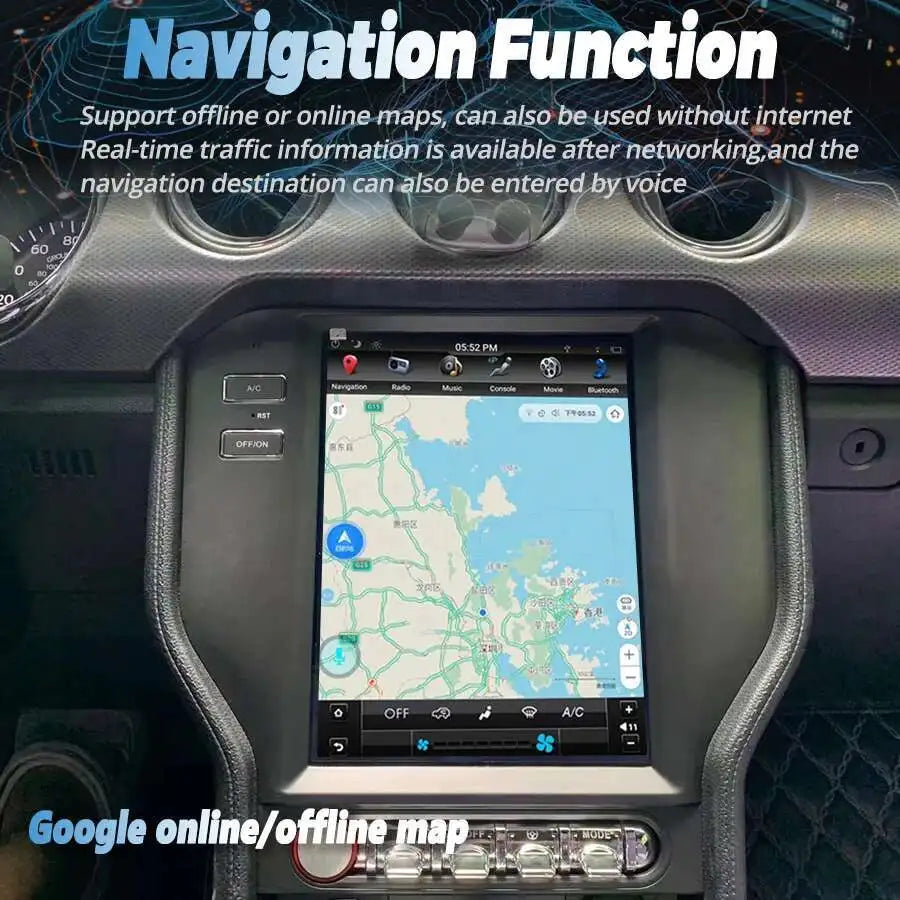 9.7inch Screen Android 15 Car Navigation GPS Radio Stereo For Ford Mustang 2015-2021 Multi | AUTOKITSHOP