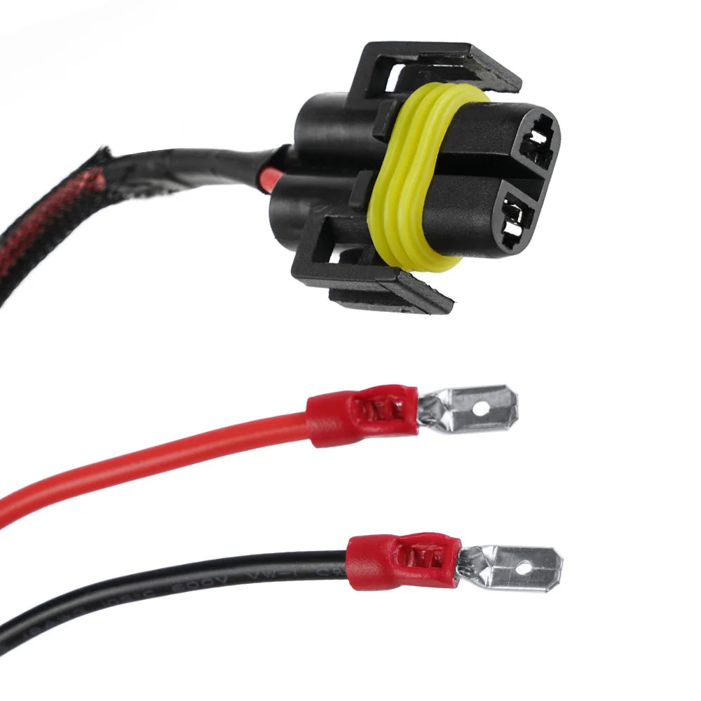 H11 H11B LED Headlight Plug Extension Cable Wiring Harness Car Conversion Connector Plug W