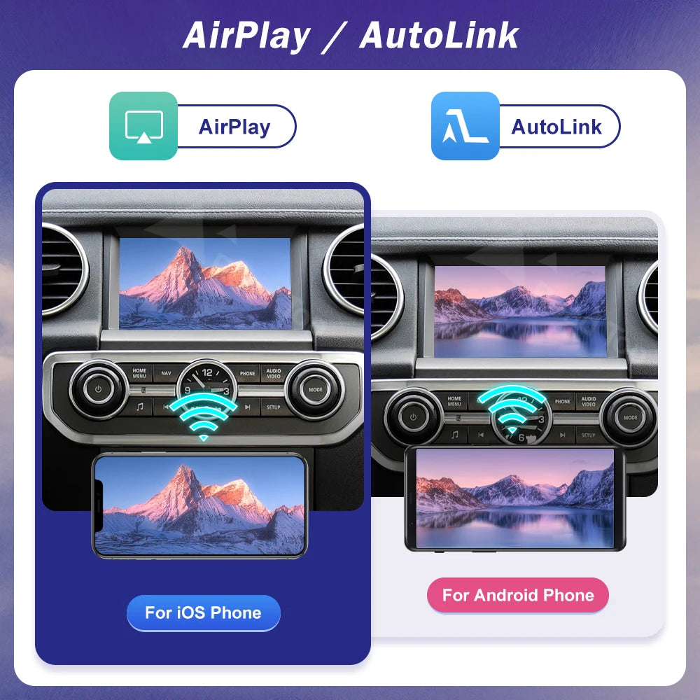 Wireless Carplay For Land Rover/Jaguar/Range Rover/Evoque/Discovery 2012-2018 Android Auto | AUTOKITSHOP