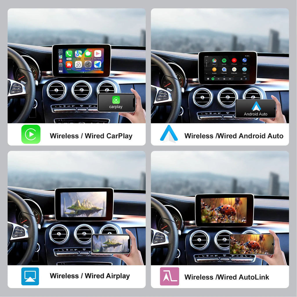 Wireless CarPlay Android Auto for Mercedes Benz A B C E Class GLA CLA CLE W205 W176 C117 W