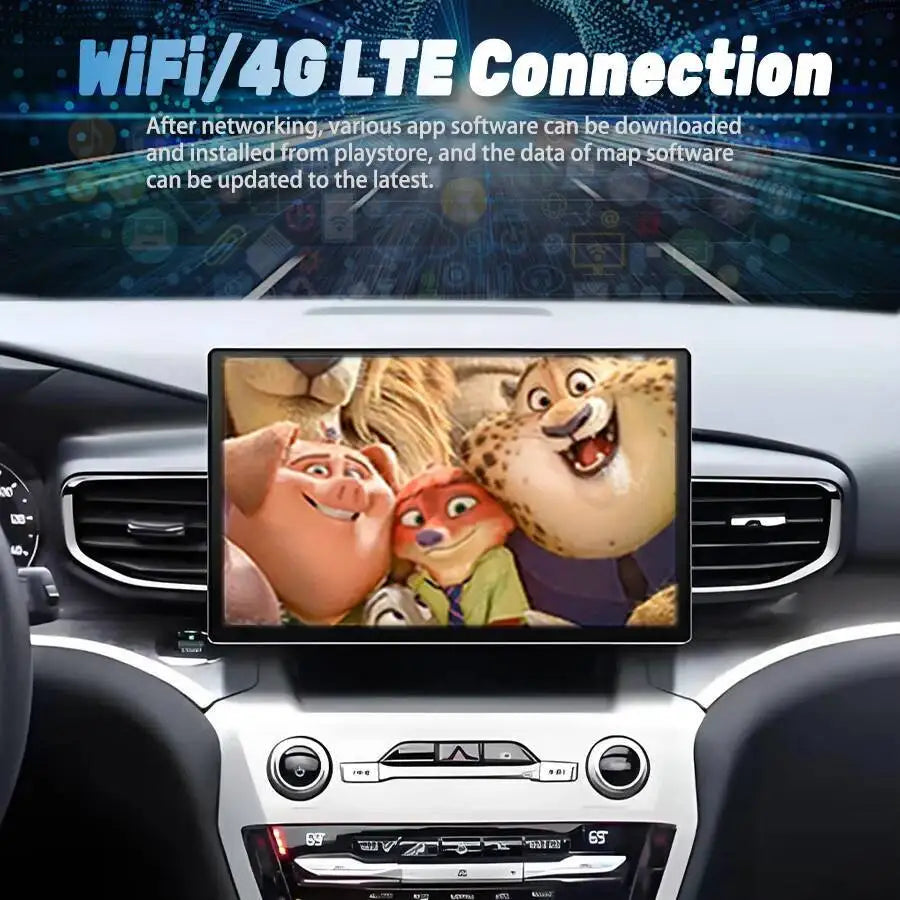 12.5" Screen Auto Car Radio For Ford Explorer 2021-2025 Multimedia Video Player Android Ca | AUTOKITSHOP
