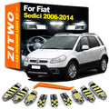 ZITWO 9Pcs LED Interior Light License Plate Bulb Kit For Fiat Sedici 2006 2007 2008 2009 2010 20 - Canbus LED Car Light