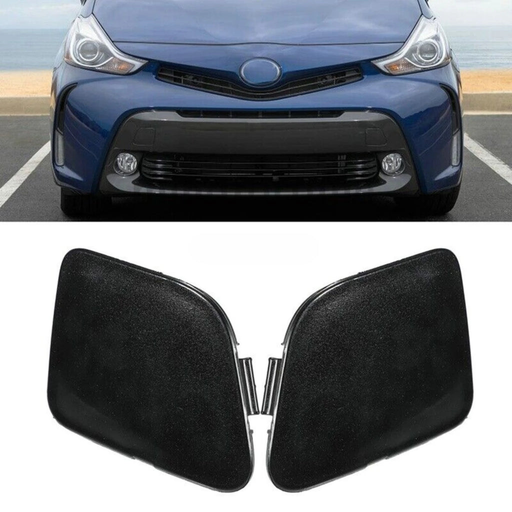 SINOCMP 52127-47060 52128-47040 Front Left&Right Towing Eye Bracket Hook Cover For Toyota