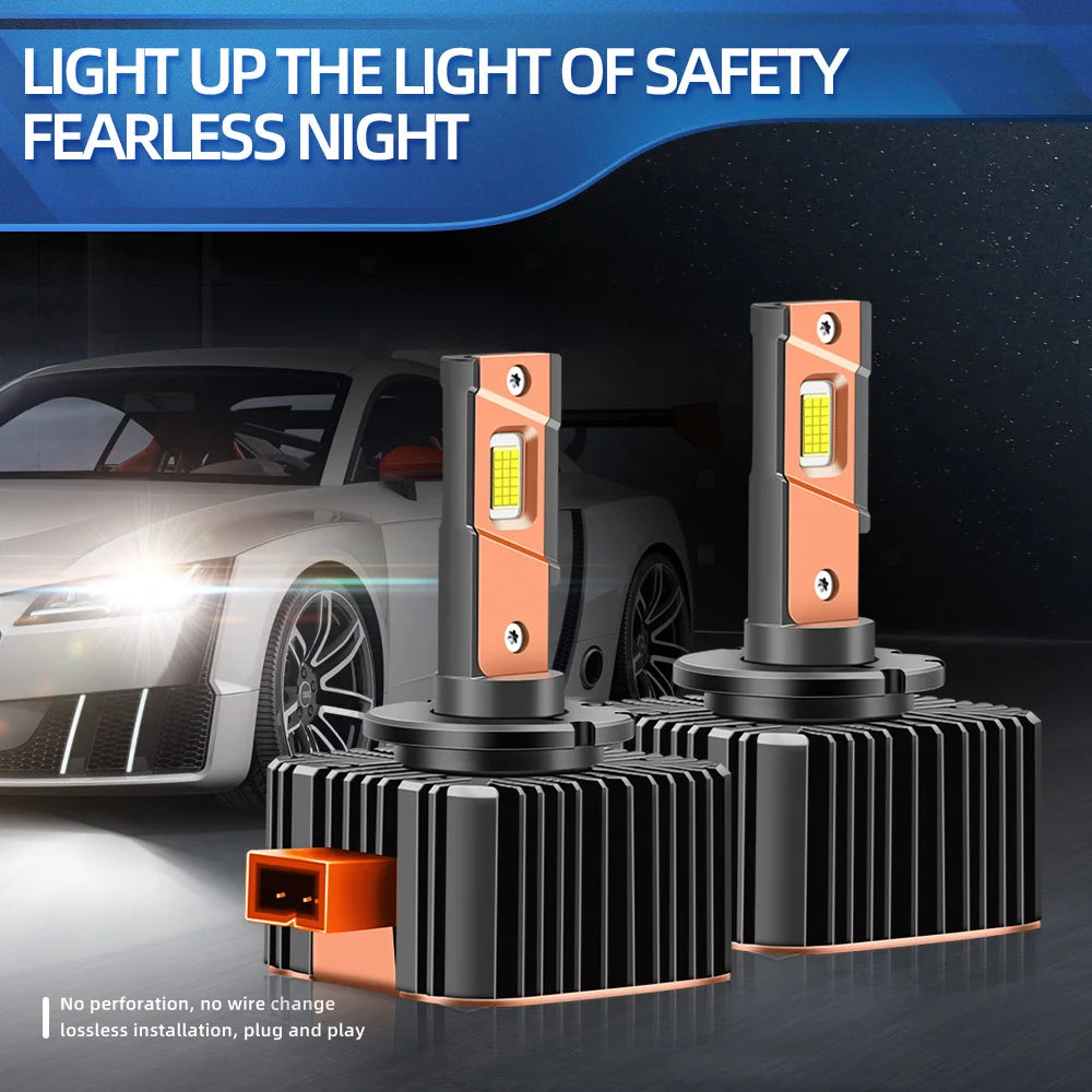 LED D1S 80000Lm Car Headlight Bulb 1:1 HID Auto 6000K 90W For LAND ROVER RANGE ROVER Mk II
