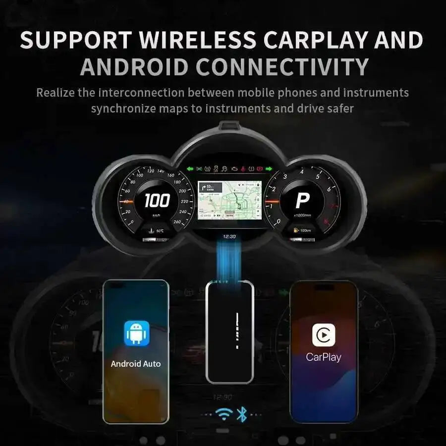 LCD Digital Virtual Cockpit Instrument With Carplay For Chevrolet Cruze Lacetti Classic La | AUTOKITSHOP