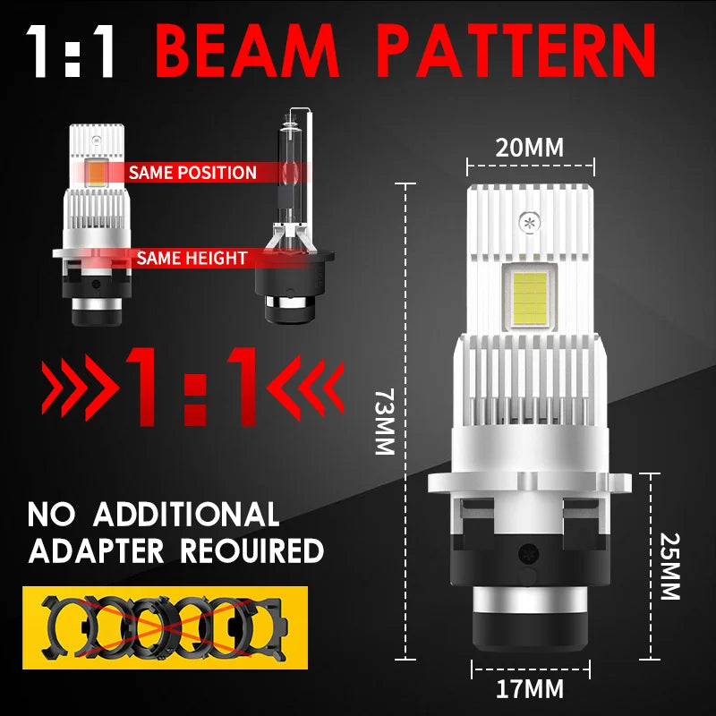 D SERIES D2S D4S Led Car Headlights HID Bulbs 35W D2R D4R Kit Xenon LED Car Light 30000LM