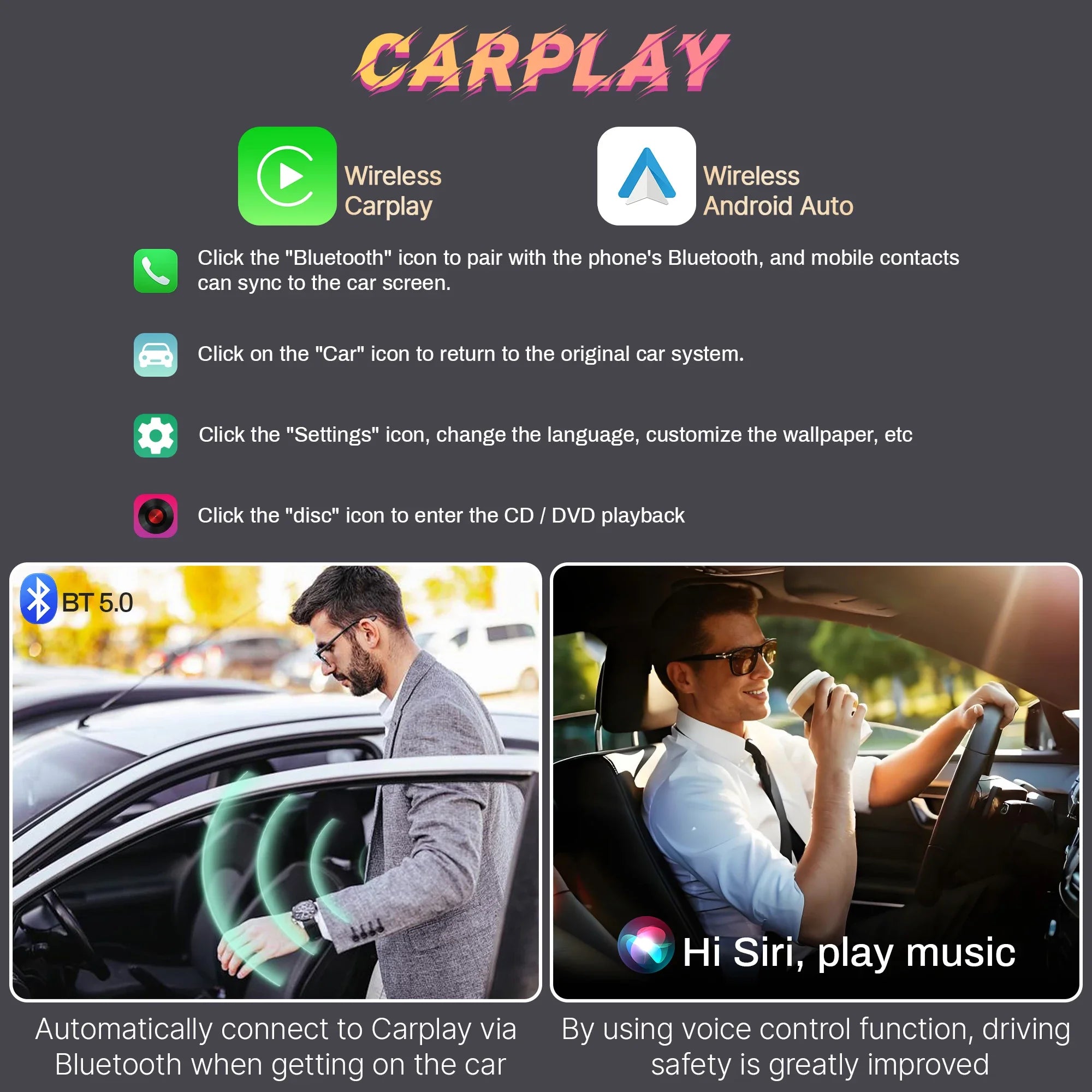 Car Radio For Honda Freed 2 2016-2020 Head Unit Wireless Bluetooth CarPlay 4G Touch Screen