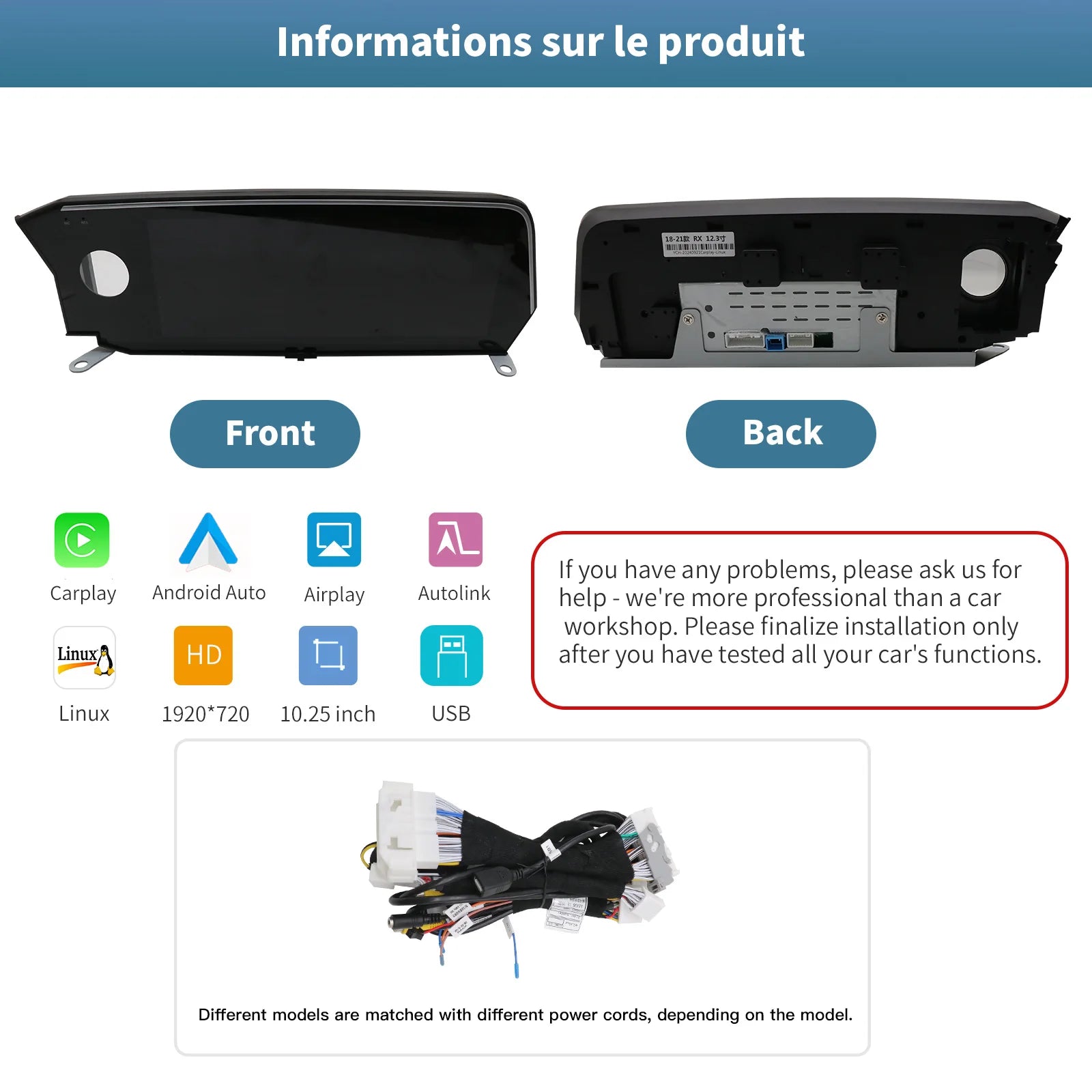 1920*720 Wireless Carplay and Android Auto for Lexus ES200 NX200 RX200 RX300 RX270 Car Mul | AUTOKITSHOP