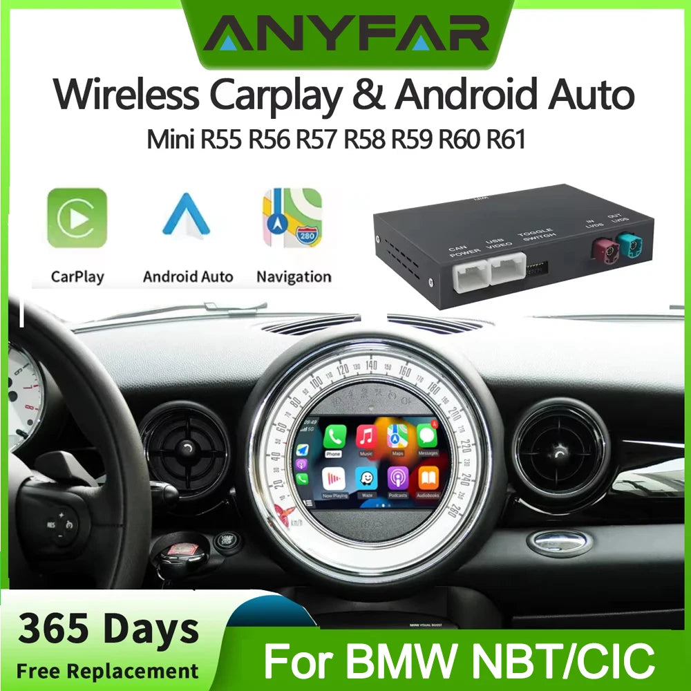 Wireless CarPlay Android For BMW NBT CIC System For BMW 1 2 3 4 5 6 7 Series X1 X3 X4 X5 X