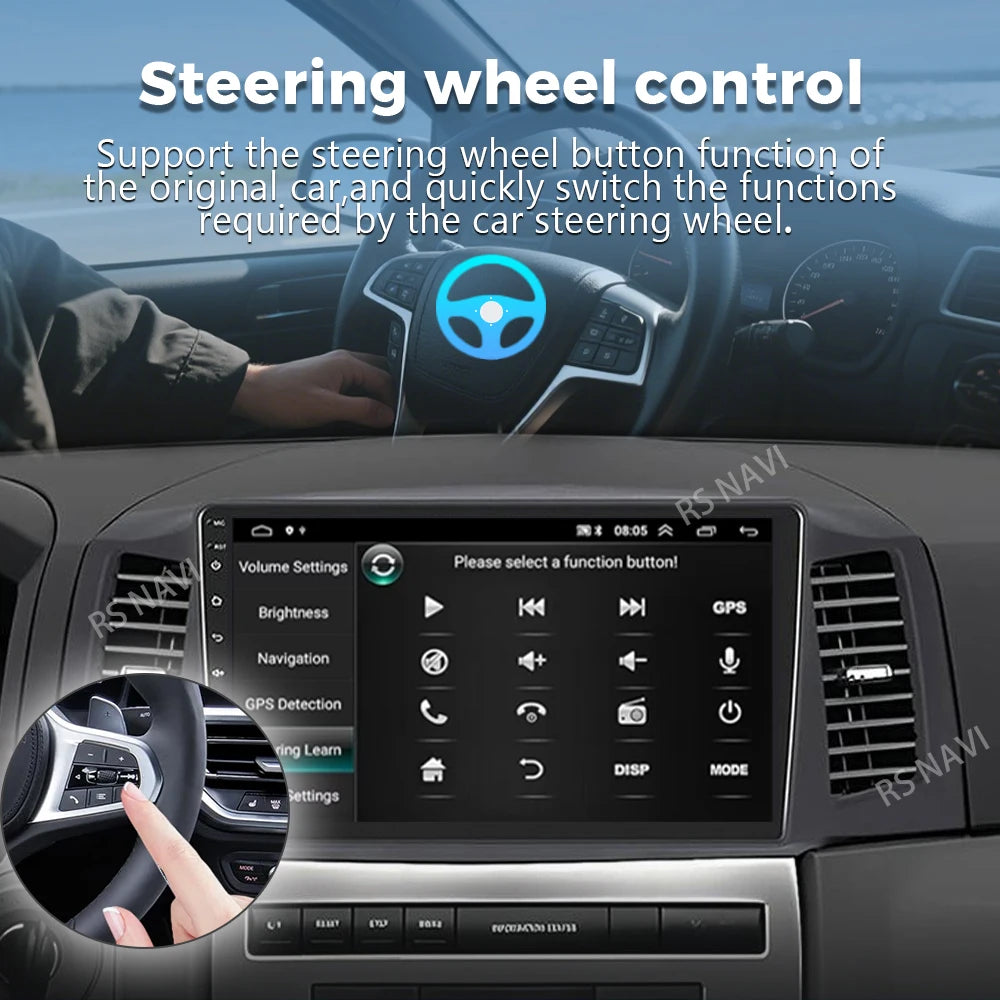 Qualcomm Android 16 For Jeep Grand Cherokee 2005 - 2007 2K QLED Android Car Radio Multimed