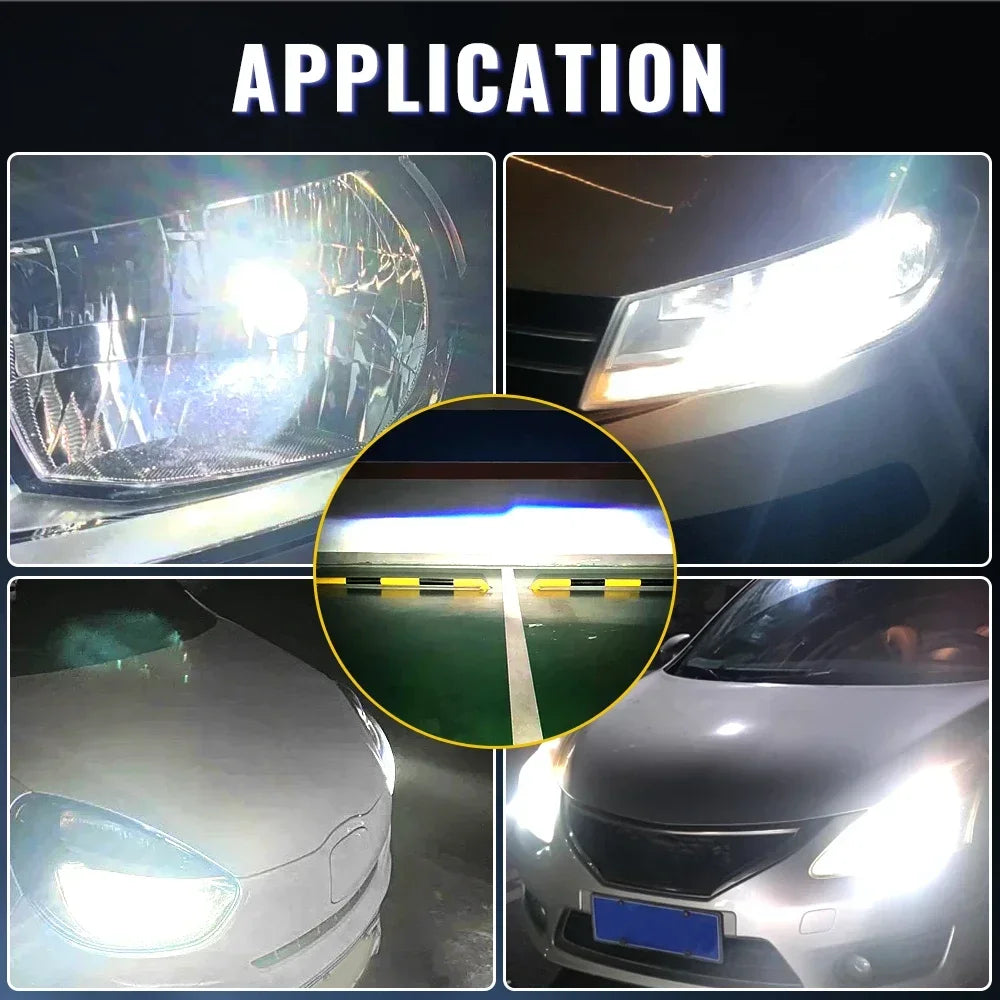 Y7 H4 LED Projector Lens Mini H4 LED Lenses led Auto Headlight Bulbs High Low Beam Canbus