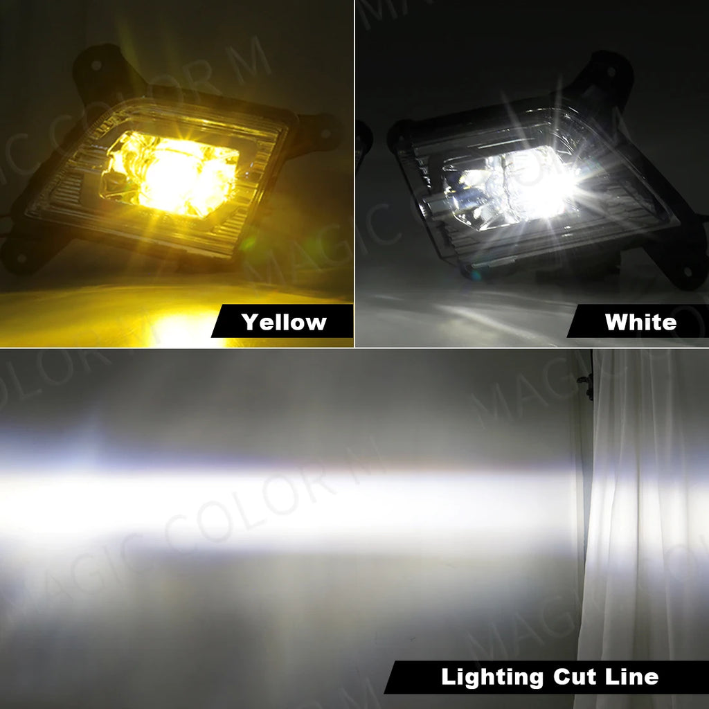 For Chevrolet Silverado 2019 2020 Fog Light Led Daytime Running Lamp DRL Daylights Front B | AUTOKITSHOP
