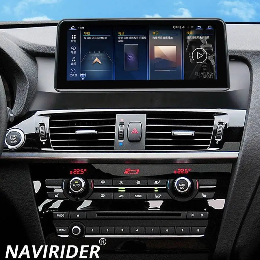 Car Multimedia Video Player Stereo HU For BMW X3 X4 F25 F26 2014-2017 CarPlay 10.25'' Scre