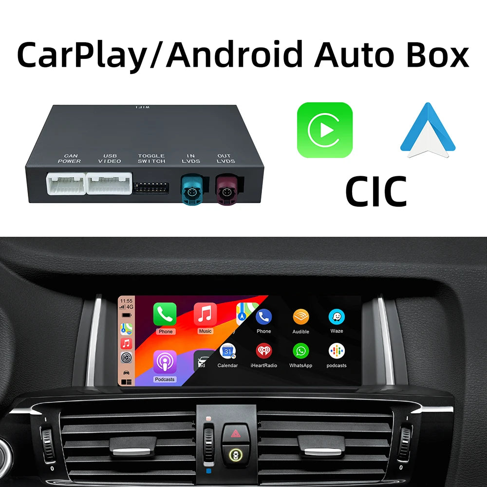 Wireless CarPlay & Android Auto Mirror Link Functions Decoder For BMW NBT CIC System 1 2 3 | AUTOKITSHOP