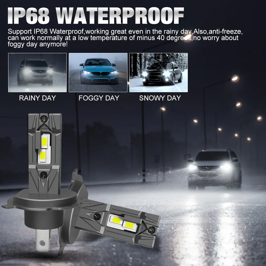 XSTORM H4 LED Lights Bulbs H1 H11 9005 9006 H7 LED Headlight Canbus 70W 60000LM Car Headli