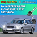 Xenon 35W 6000K White Car HID Headlight Replace Light Bulbs For MERCEDES BENZ E CLASS W211
