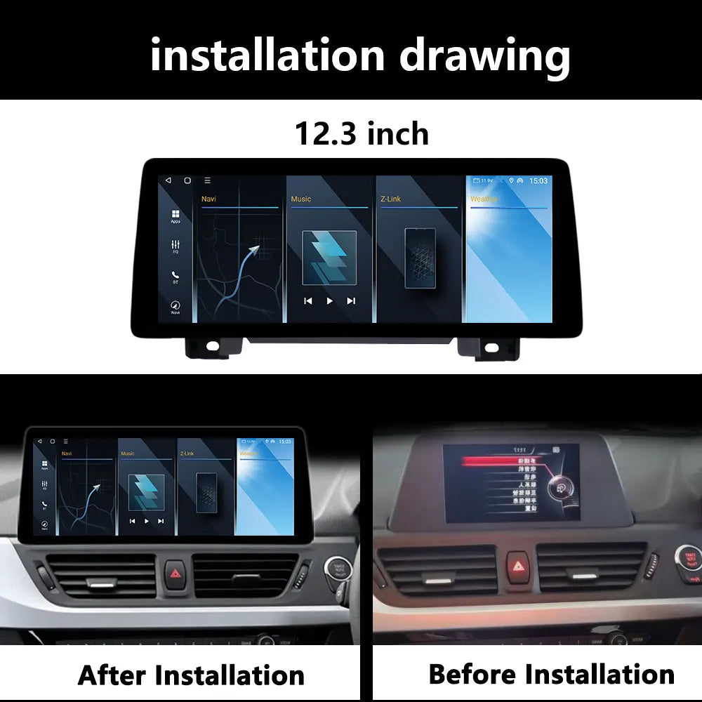 RHD Android Wireless Carplay 12.3" For BMW 1 Series F20 F21 F22 F23 2016-2019 EVO/NBT Syst