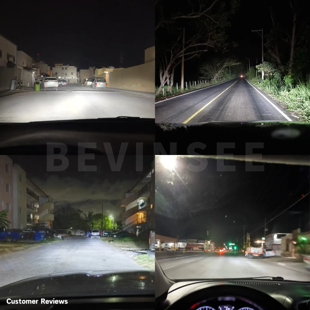 BEVINSEE H7 H4 H1 LED Headlights CANBUS High Power 120W 22000LM Super Bright H11 9005 HB3