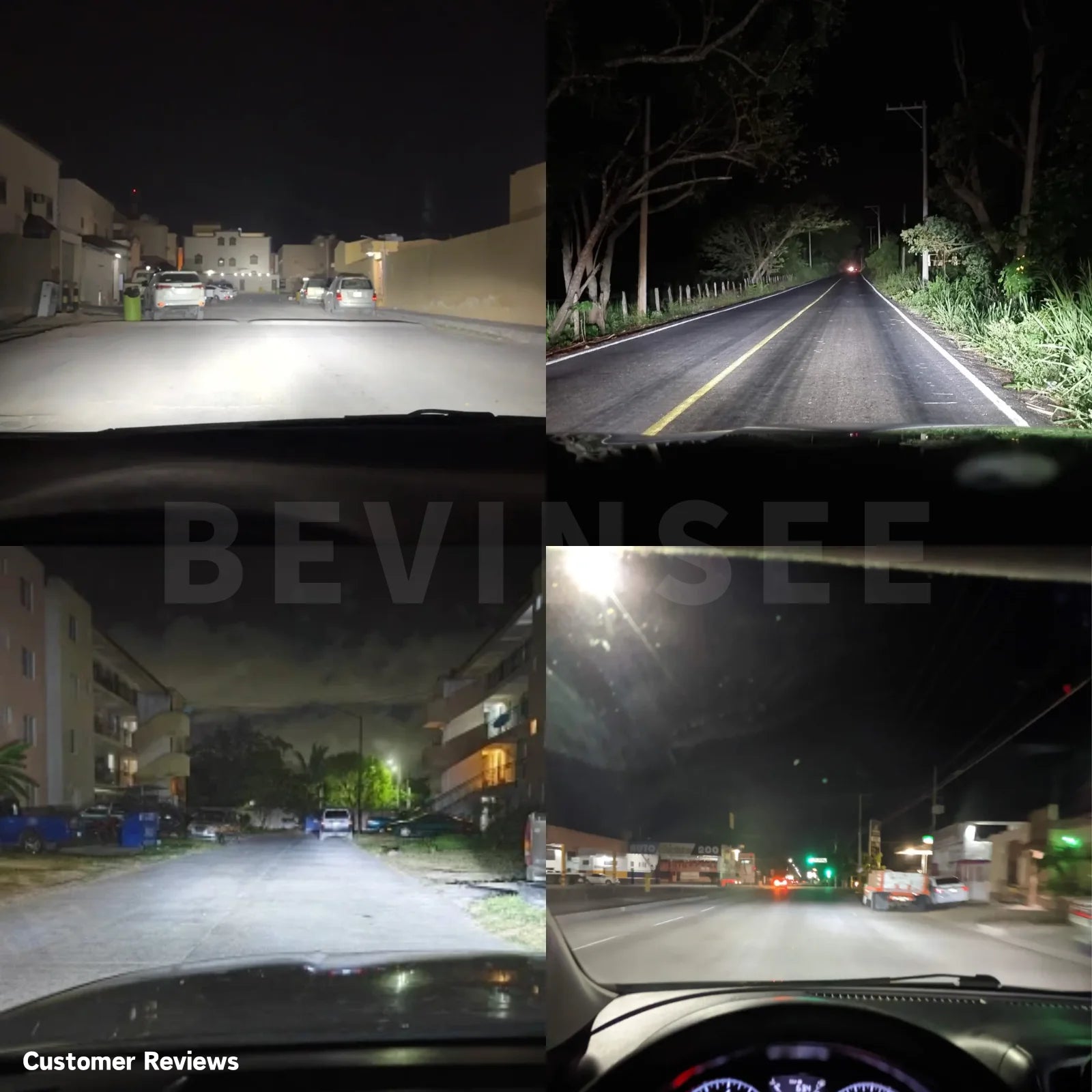 BEVINSEE H7 H4 H1 LED Headlights CANBUS High Power 120W 22000LM Super Bright H11 9005 HB3
