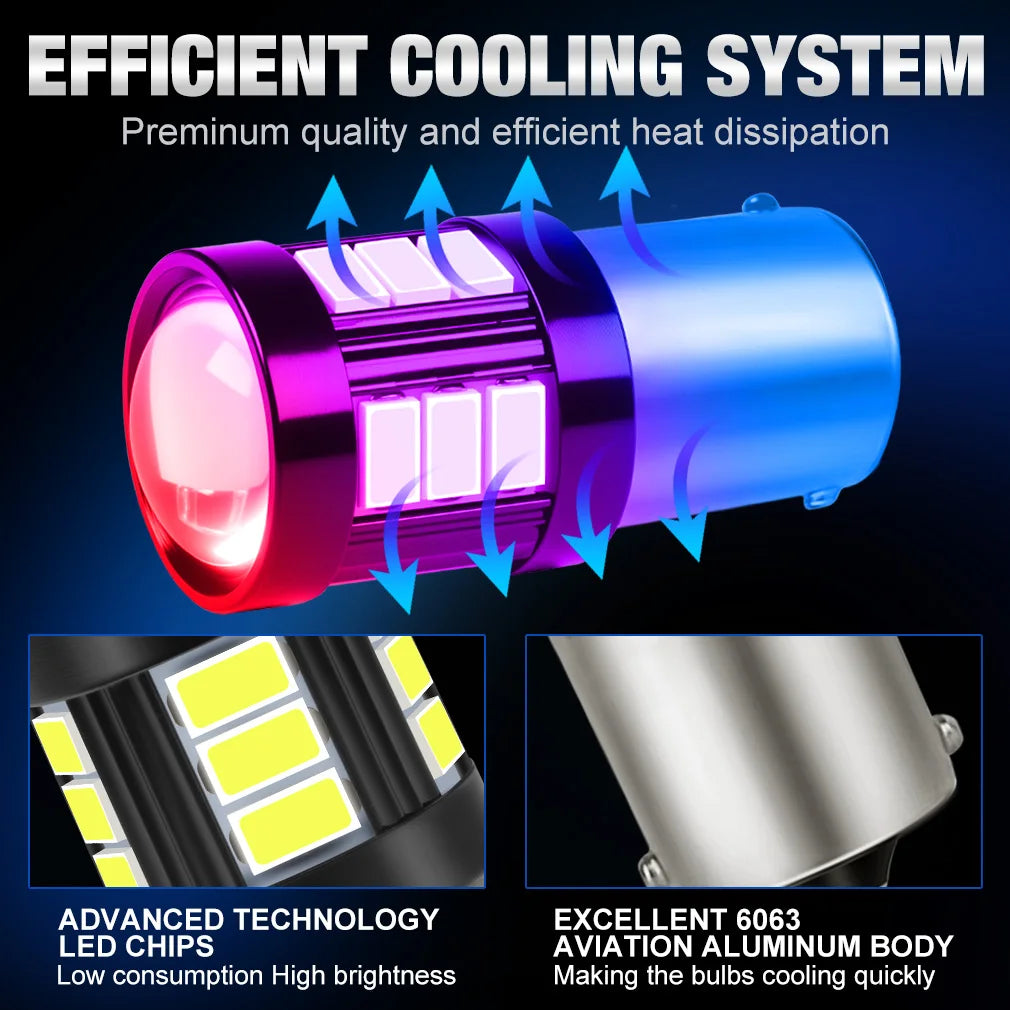 1156 BA15S BAU15S P21W LED Light T20 7443 W21/5W 1157 BAY15D BA15D P21 5W Car DRL Car Ligh