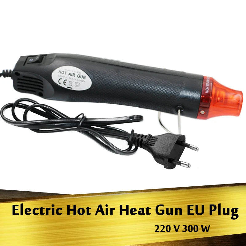 220 V 300 W electric heat gun hot air plug of EU tools of self wrapping in vinyl vinyl fil