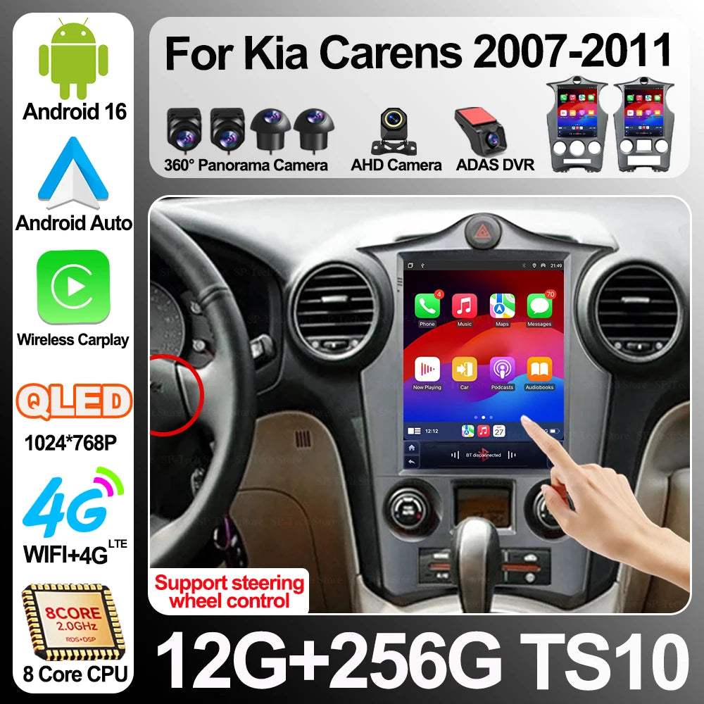 9.7 Inch Android 16 For Kia Carens 2007-2011 Car Radio Multimedia Video Player Gps navigat | AUTOKITSHOP