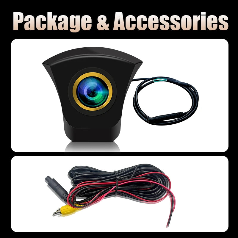 AHD 1080P 170°CCD AHD Night Vision Waterproof Front View Camera with Audi Logo for A1 A2 A