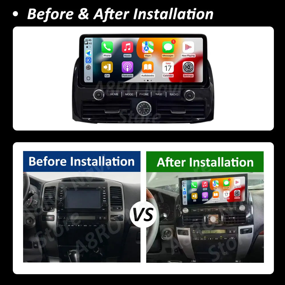 Car Multimedia Radio Player for Toyota Land Cruiser Prado 150 2004 - 2009 GPS Intelligent  | AUTOKITSHOP