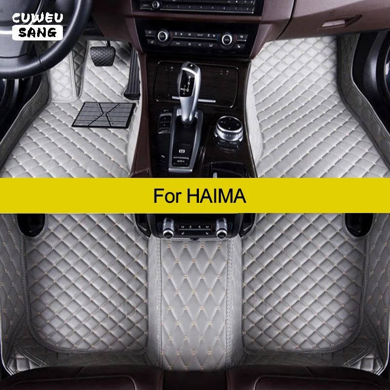 CUWEUSANG Custom Car Floor Mats For HAIMA 3 7 M3 M5 S5 S7 M6 M8 F5 F7 8S 6P Auto Carpets F | AUTOKITSHOP