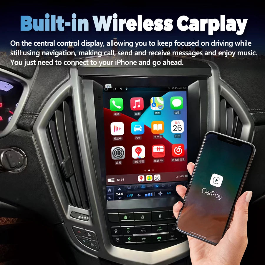 Android 14 9.7inch For Cadillac SRX 2008 2009 2016 Car Multimedia Video Player 2Din GPS Au | AUTOKITSHOP