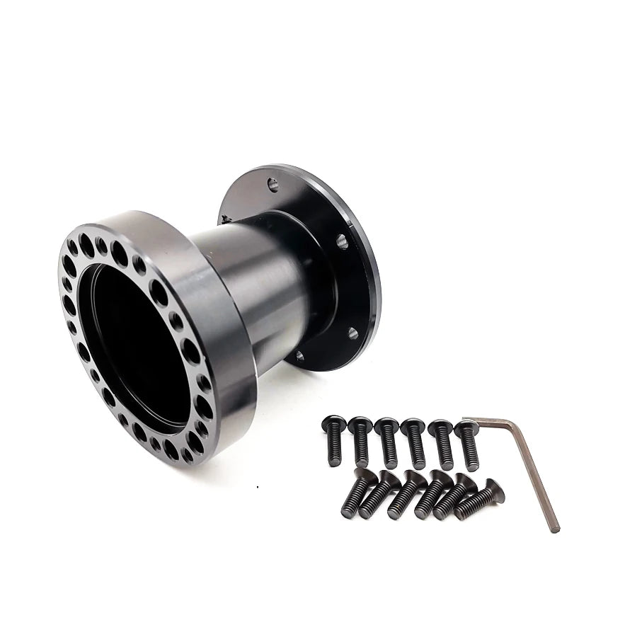 Black 3"Aluminum Spacer For Car Vehicle Steering Wheel Hub Adapter Boss Kit 76mm