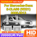 35W HID Xenon Headlamp Bulbs 20000LM Canbus LED Headlights 6000K White For Mercedes-Benz S