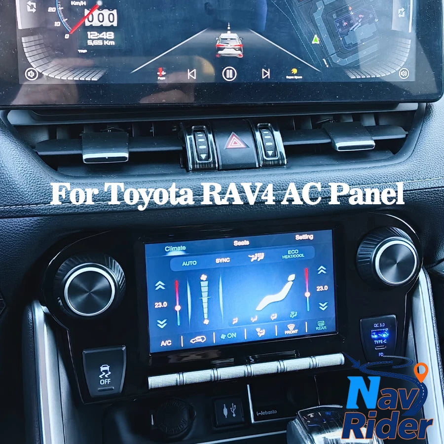 AC Panel Car Air Conditioning Climate Control Screen For Toyota RAV4 5 XA50 2018 2019 2020 | AUTOKITSHOP