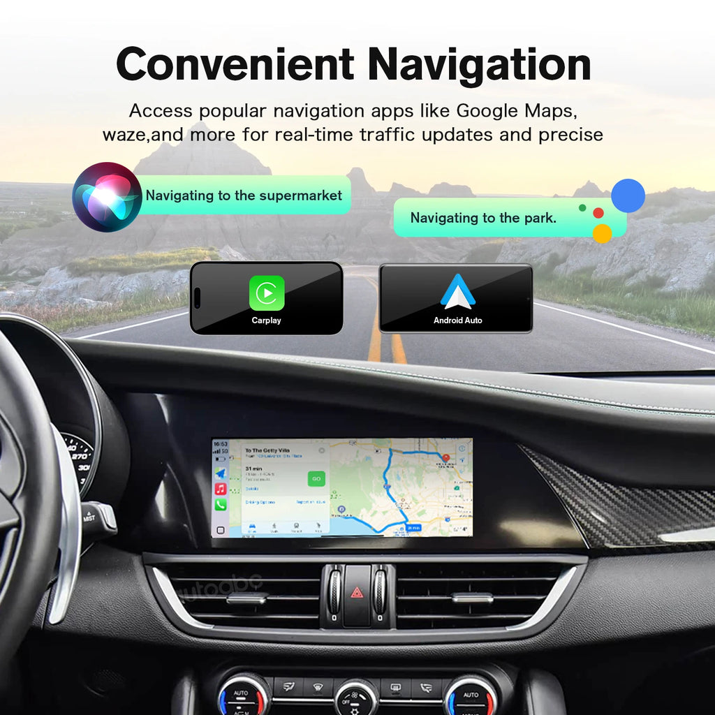 For Alfa Romeo Stelvio /Giulia 2017-2019 Wireless CarPlay Android Auto Compatible with Ori | AUTOKITSHOP