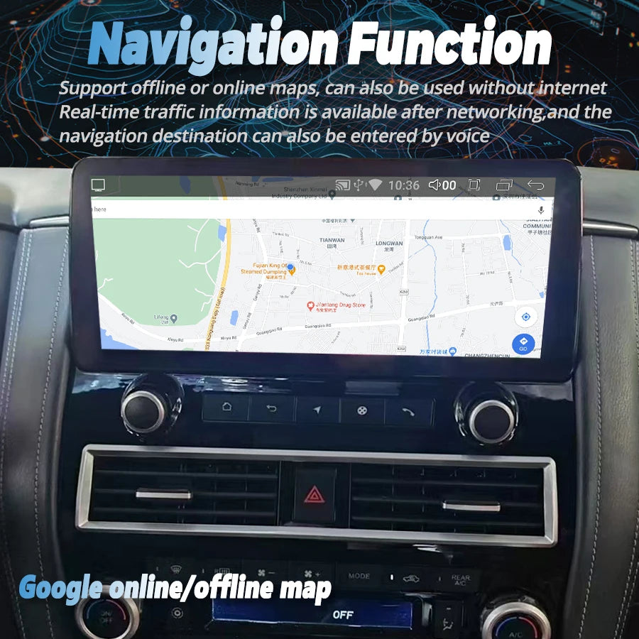 For Nissan Patrol Y61 Y62 Infiniti QX80 QX56 Car Radio 12.3 inch Android 14 GPS Navi Video | AUTOKITSHOP