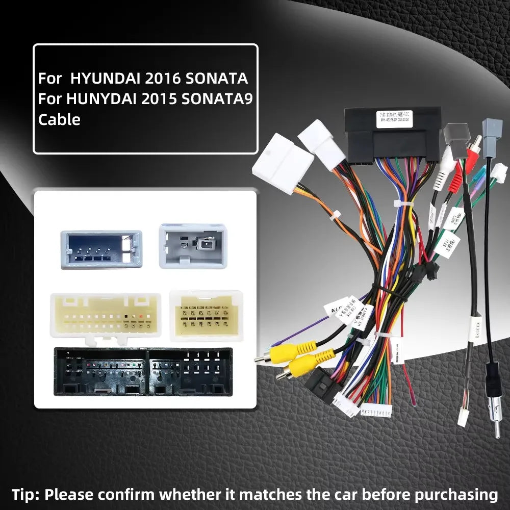 For HYUNDAI KIA Series Cables Car Radio Android Stereo Audio Screen Multimedia Video Playe