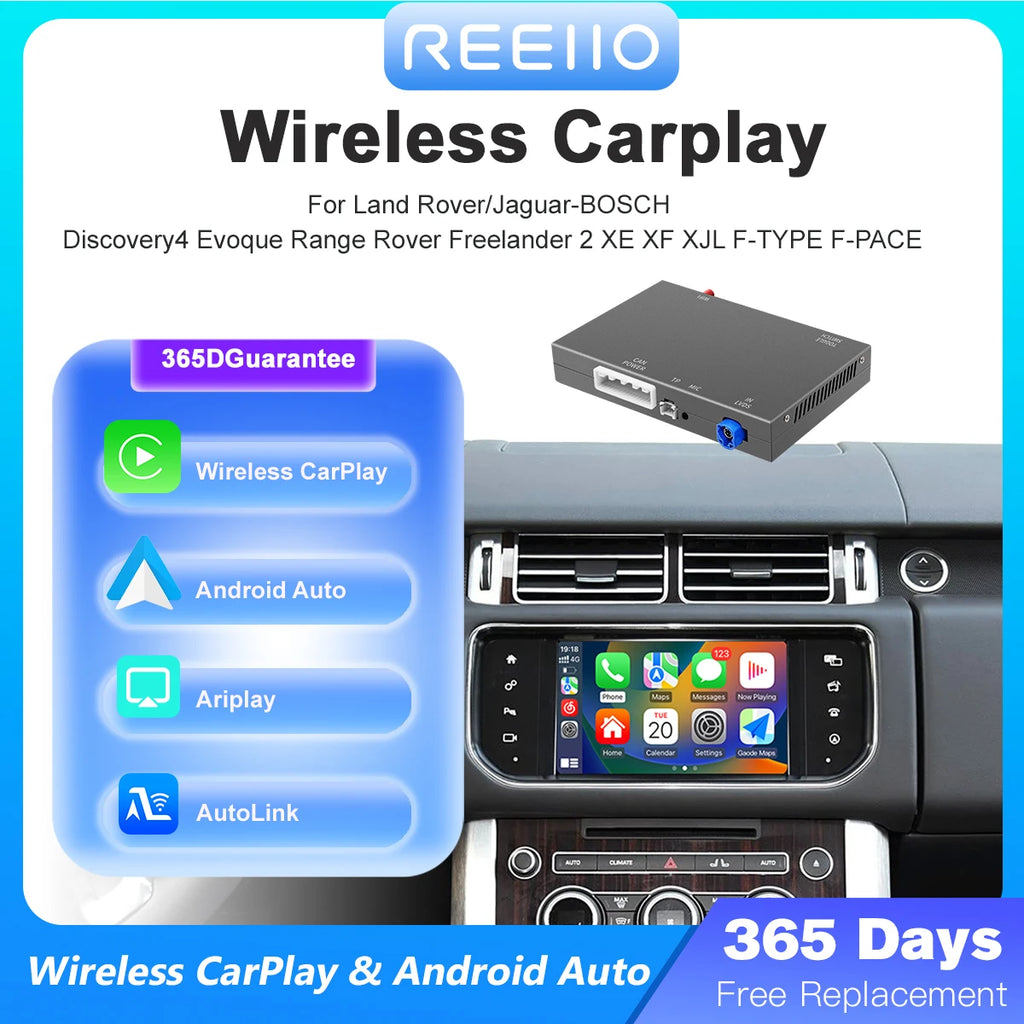 For Land Rover Jaguar Bosch Discovery4 Evoque Freelander2 XE XF XJL Wireless Carplay Andro