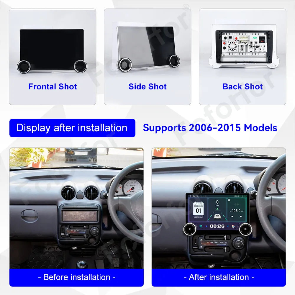 Modern Vision 11.5 Inch Android 15 Full HD Touch GPS Navi Media Player Wireless CarPlay He