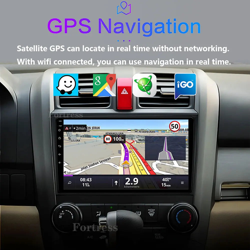 Android 16 For Honda CRV CR-V 2006 2007 2008 2009 2010 2011 Car Radio Navigation Multimedi