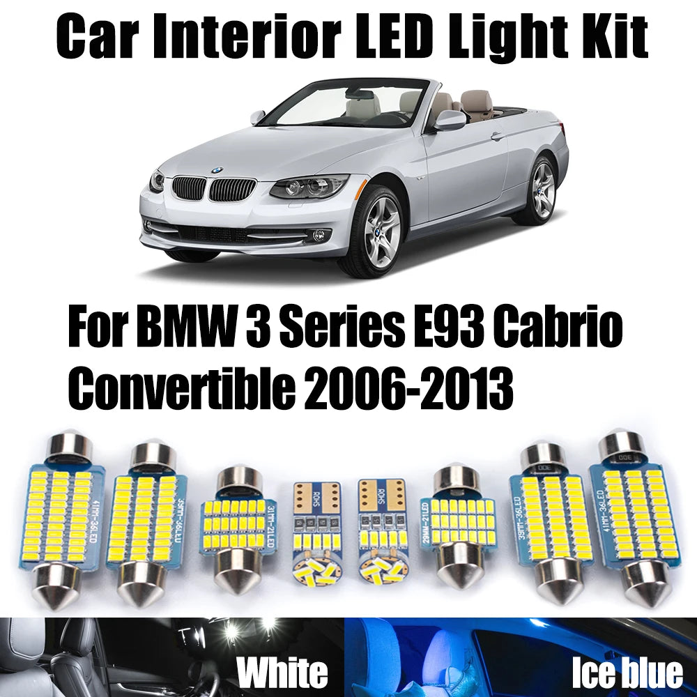Car Accessories For BMW 3 Series E93 Cabrio Convertible 2006-2013 Canbus LED Interior Ceil