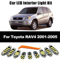 8Pcs Canbus LED Interior Dome Map Reading Trunk License Plate Light Kit For Toyota RAV4 2001 200 - Canbus LED Car Light